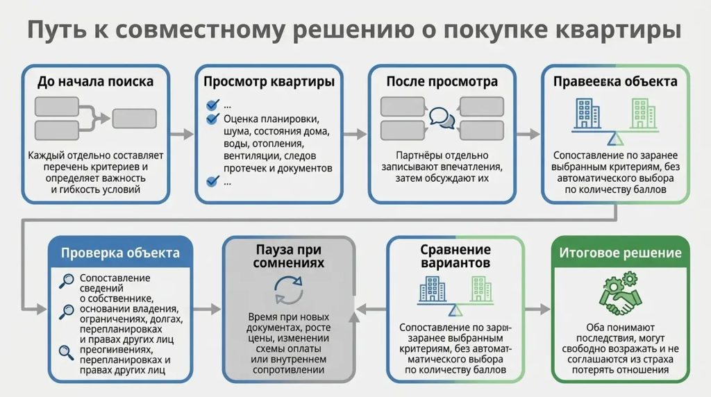 Путь к совместному решению о покупке квартиры